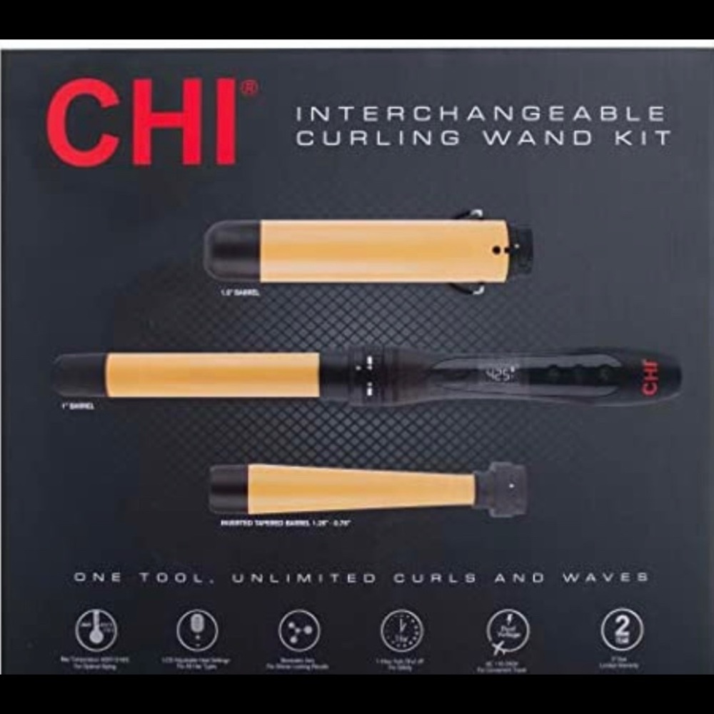 CHI Interchangeable wand & curling iron